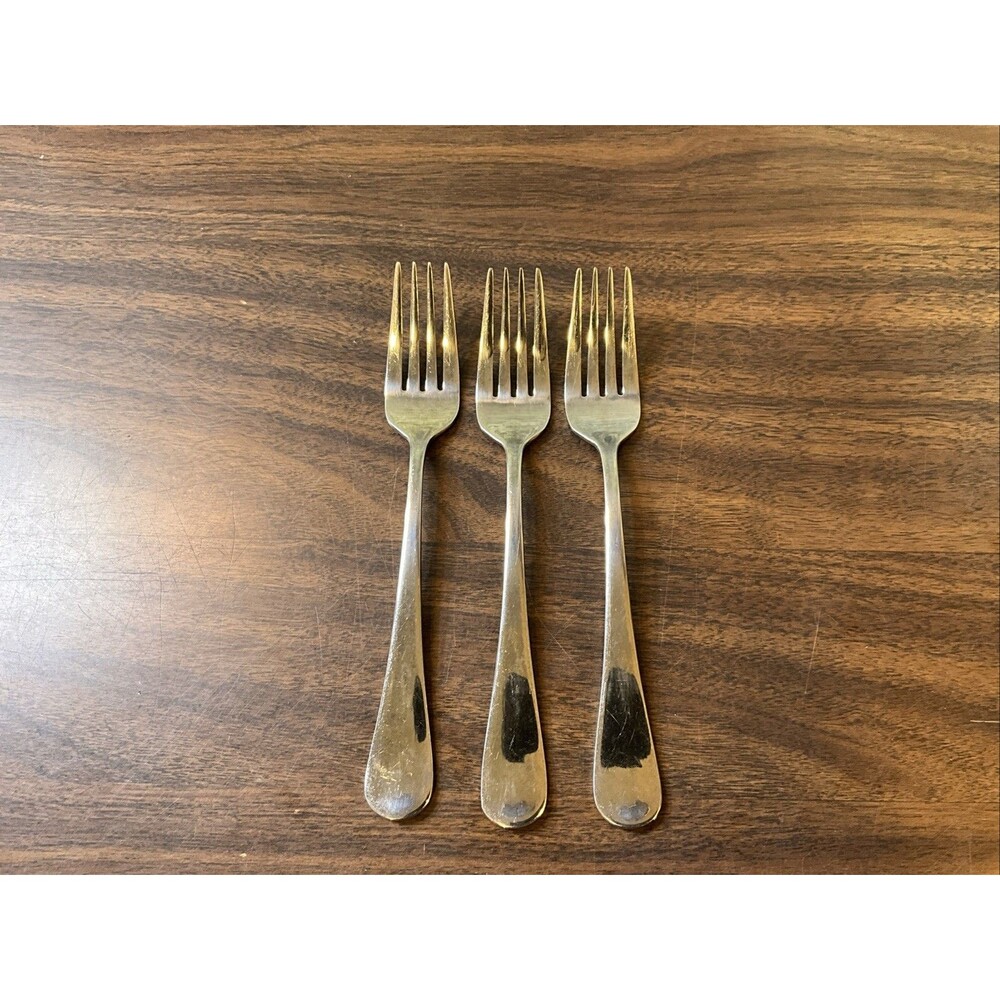 Spendide Lot Of 3 18/10 Stainless China Salad Forks